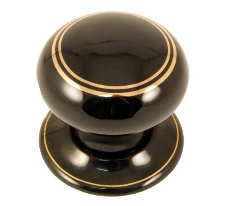 Black Gold Line Mortice Door Knobs