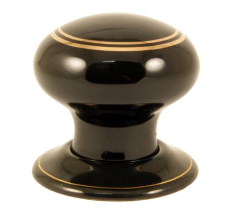 Black Gold Line Mortice Door Knobs