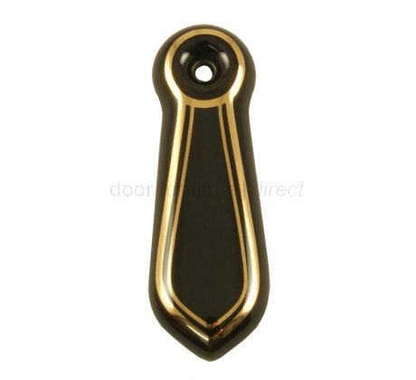 Black Gold Line Escutcheon