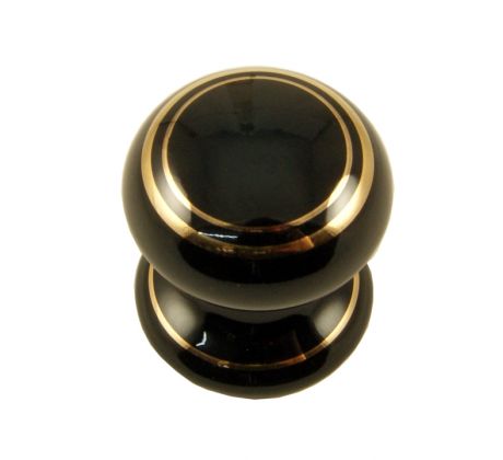 Black Gold Line Cabinet Knob