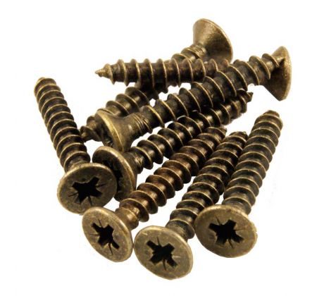 Pack of 8 1.1/4x10 Bronze Screws for Hinges
