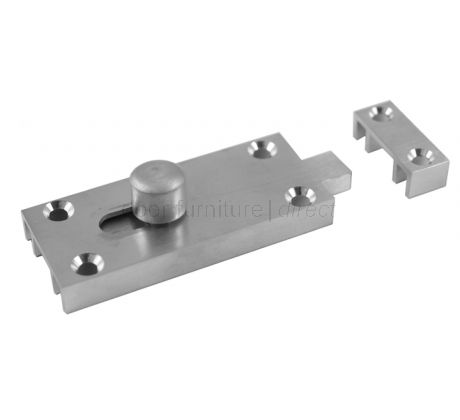 Satin Chrome Bathroom Bolt