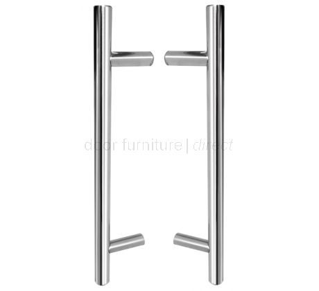 Satin Stainless Guardsman Back to Back Pull Handles In Pairs