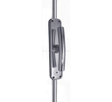 Polished Chrome Shaped Handle Espagnolette Bolt