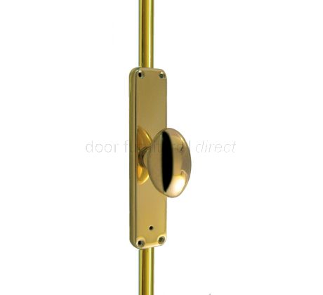 Brass Oval Knob Operated Espagnolette Bolt