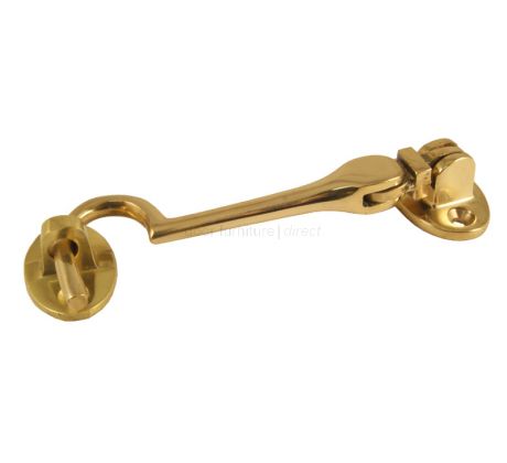 Polished Brass Victorian Cabin Hook