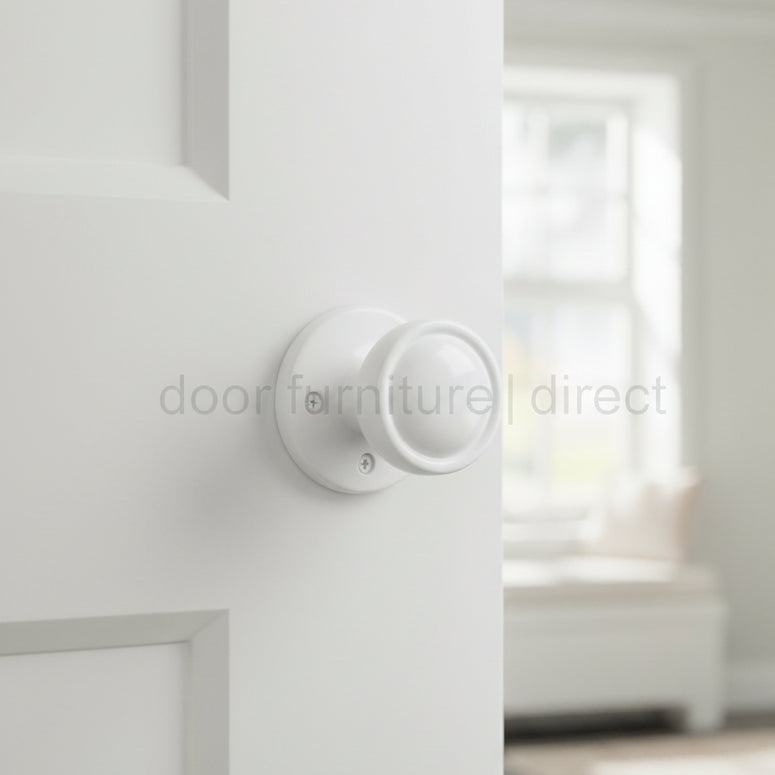 White Plastic Door Knob Furniture