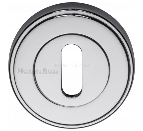 Polished Chrome Key Escutcheon 53mm