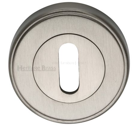 Satin Nickel Key Escutcheon 53mm
