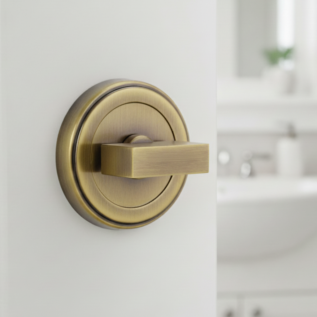 Antique Brass Turn and Release 53mm