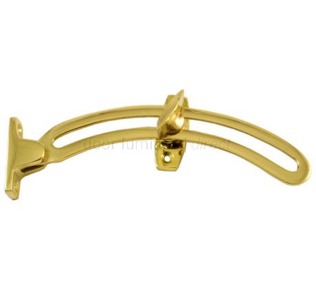Polished Brass Window Restrictor Stay 6in (152mm)