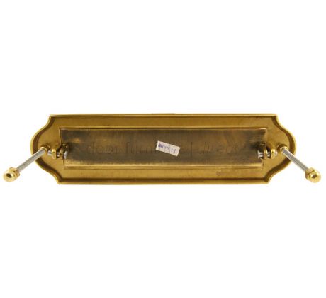 Polished Brass Lift Up Gravity Flap Letter Box 11x3in (280x78mm)