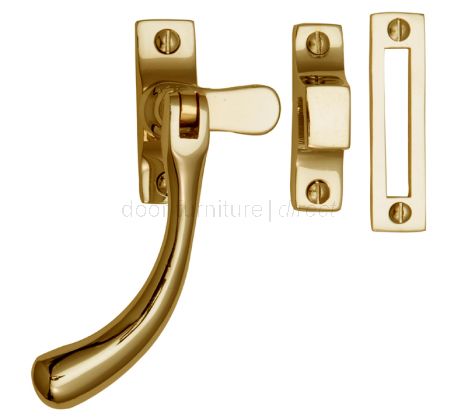 Polished Brass Window Casement Fastener 5in (128mm)