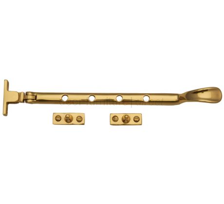 Polished Brass Window Casement Stay 8in (203mm)