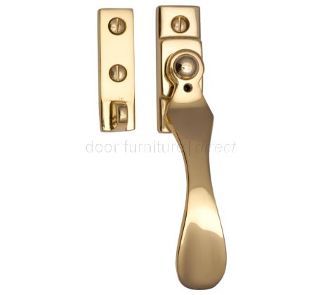 Polished Brass Lockable Window Casement Fastener 5in (128mm)