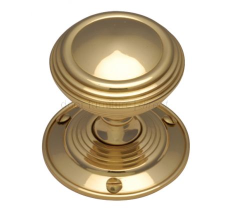 Polished Brass Goodrich Mortice Door Knob Set 58mm