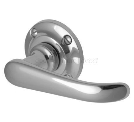 Windsor Polished Chrome Straight Lever on Round Rose