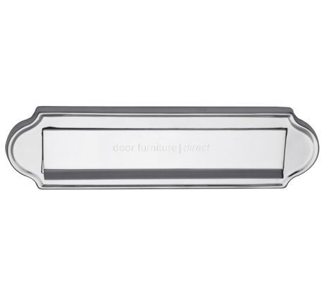 Polished Chrome Lift Up Gravity Flap Letter Box 11x3in (280x78mm)