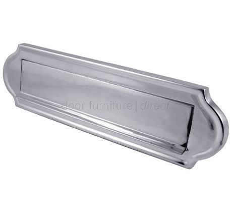 Polished Chrome Lift Up Gravity Flap Letter Box 11x3in (280x78mm)