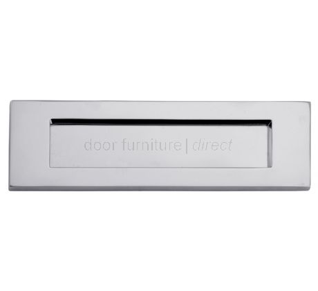 Polished Chrome Victorian Plain Letter Box 10x4in (253x97mm)