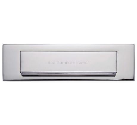Polished Chrome Lift Up Gravity Flap Letter Box 11x3in (280x80mm)