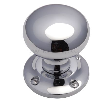 Polished Chrome Victoria Mortice Door Knob Set 55mm