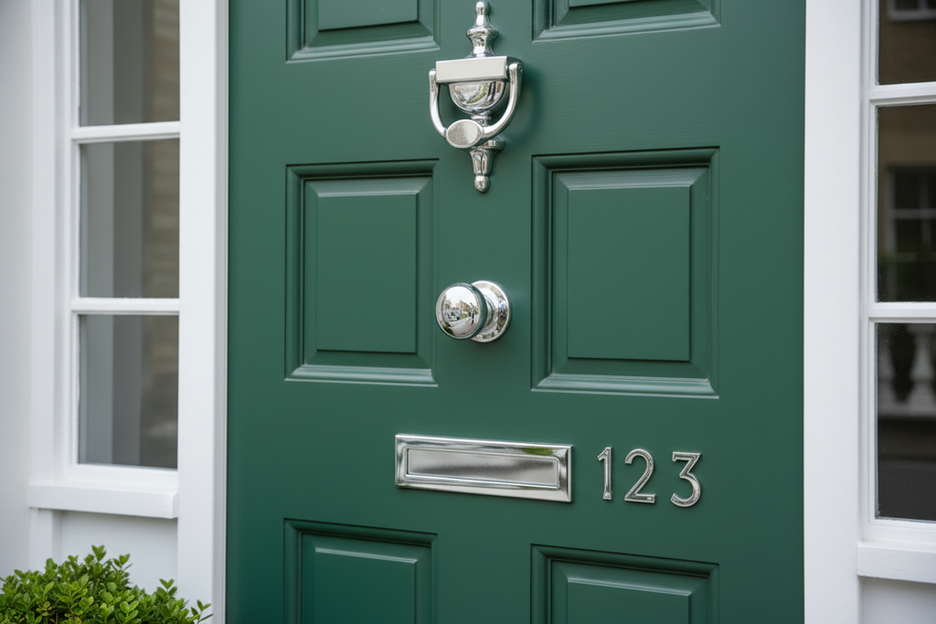 Polished Chrome Urn Front Door Knocker 8in (195mm)