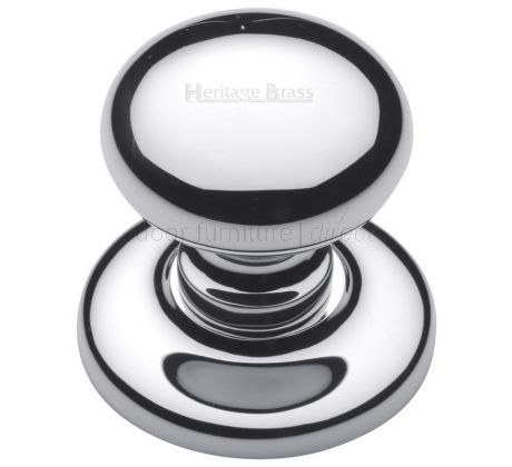 Polished Chrome Round Centre Door Knob 78mm (3in)
