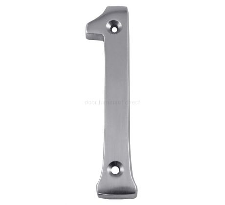 Polished Chrome Screw Fixed Door Numbers 0-9 3in (76mm) C1560