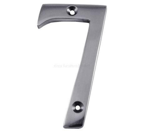 Polished Chrome Screw Fixed Door Numbers 0-9 3in (76mm) C1560