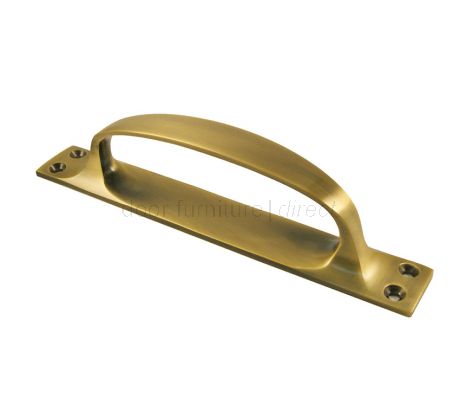 Heritage V1142 Antique Brass Pull Handle on Plate 170x25mm