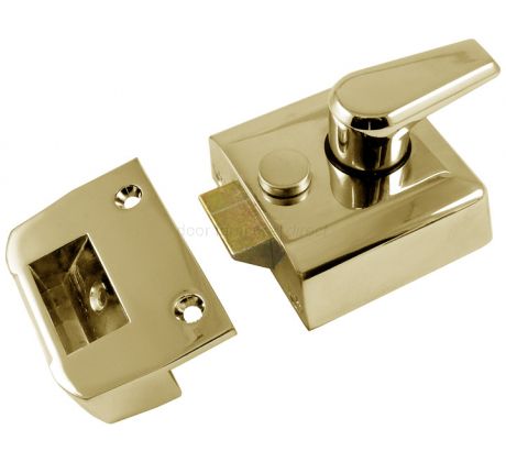 Polished Brass Front Door Nightlatch Standard and Narrow Style