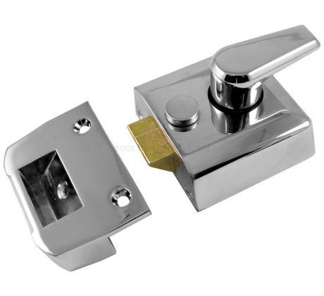 Polished Chrome Front Door Nightlatch Standard and Narrow Style