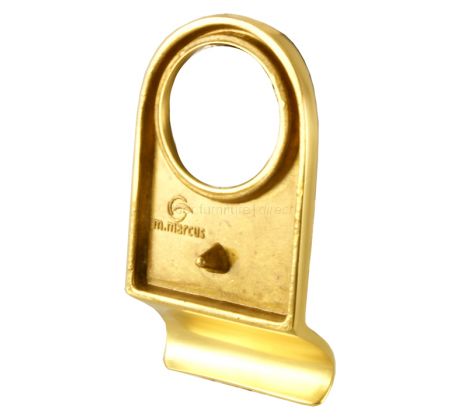Polished Brass Radiused Cylinder Door Pull