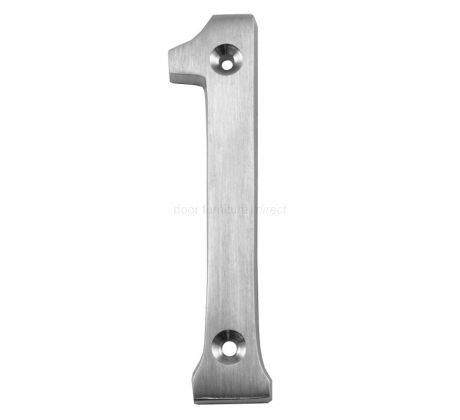 Satin Chrome Screw Fix Door Numbers 0-9 76mm C1560