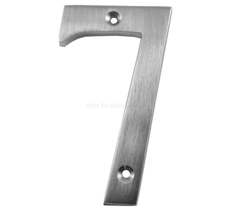 Satin Chrome Screw Fix Door Numbers 0-9 76mm C1560