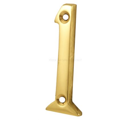 Polished Brass Screw Fixed Door Numerals 0-9 51mm C1567