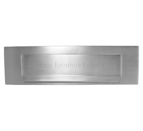 Satin Chrome Lift Up Gravity Flap Letter Box 11x3in (280x80mm)