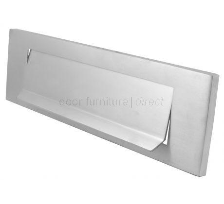 Satin Chrome Lift Up Gravity Flap Letter Box 11x3in (280x80mm)