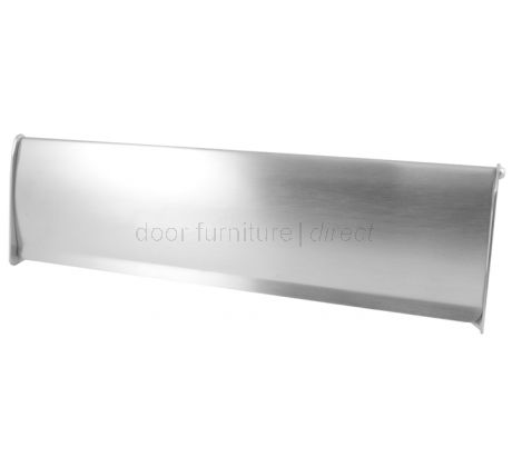 Satin Chrome Letter Box Interior Tidy 299x86mm