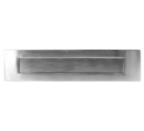 Satin Chrome Plain Letter Box 13x3in (332x78mm)