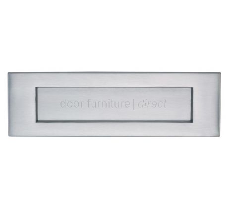 Heritage V850 Satin Chrome Letter Plate 254x79mm