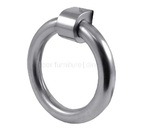 Satin Chrome Ring Front Door Knocker 107mm