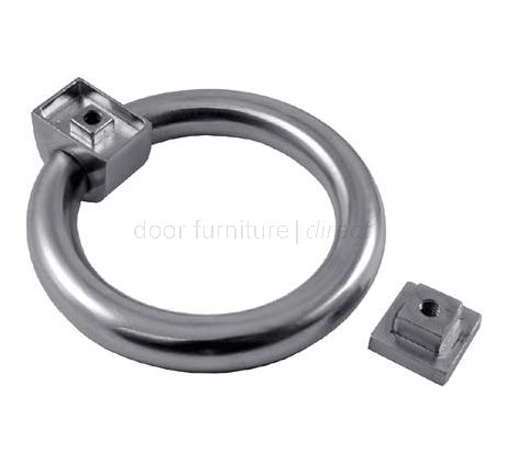 Satin Chrome Ring Front Door Knocker 107mm