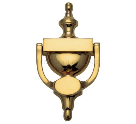 Polished Brass Urn Front Door Knocker 8in (195mm)