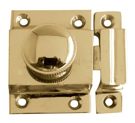 Door Catch Polished Brass 56x36mm