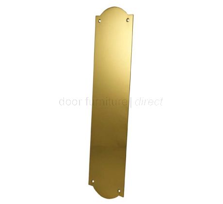 Heritage Brass Shaped Finger Plate 305X77mm S640