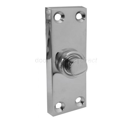Chrome Bell Push 76x25mm