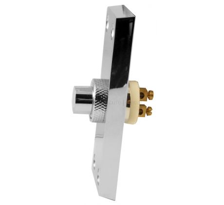 Chrome Bell Push 76x25mm