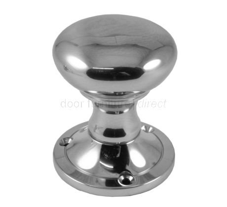 Polished Chrome Mushroom Mortice Knobs 51mm